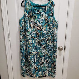 Turquoise Floral Dress